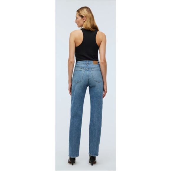 Madewell 90's Straight Jean Denim in Randall Wash Size 25 - Picture 4 of 13